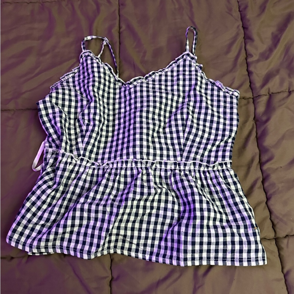 Black & White Checkered Tank top